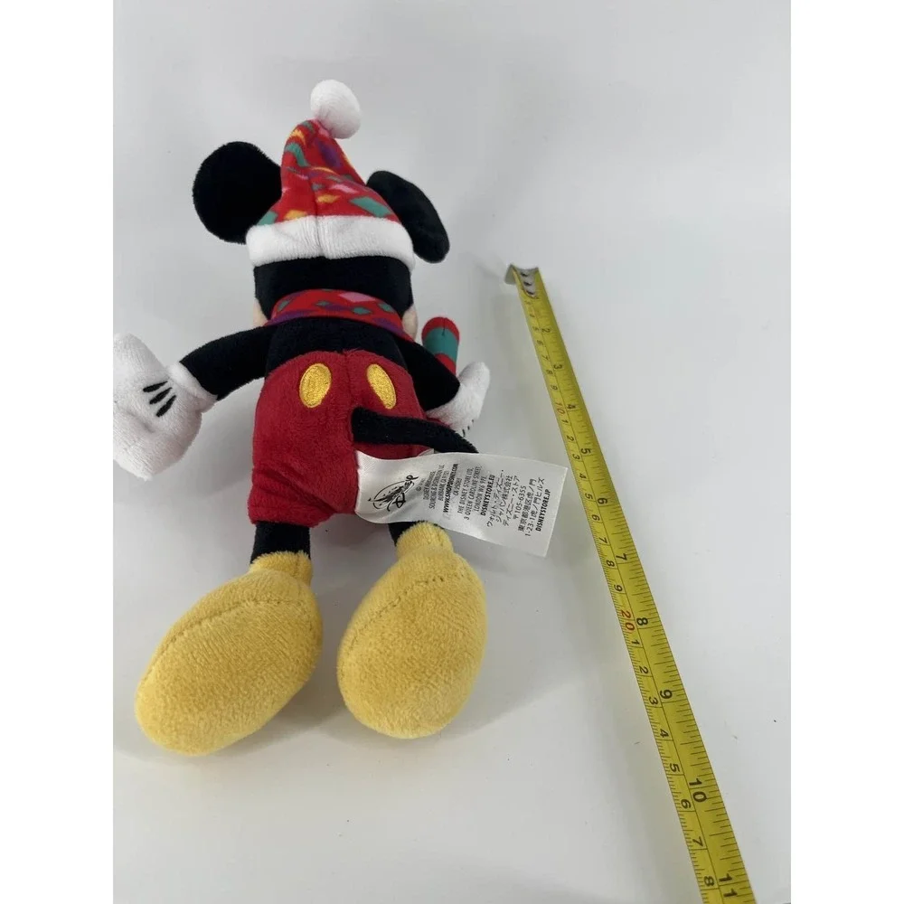 Disney‎ Parks Mickey Mouse Holiday Plush Santa Hat Scarf 8